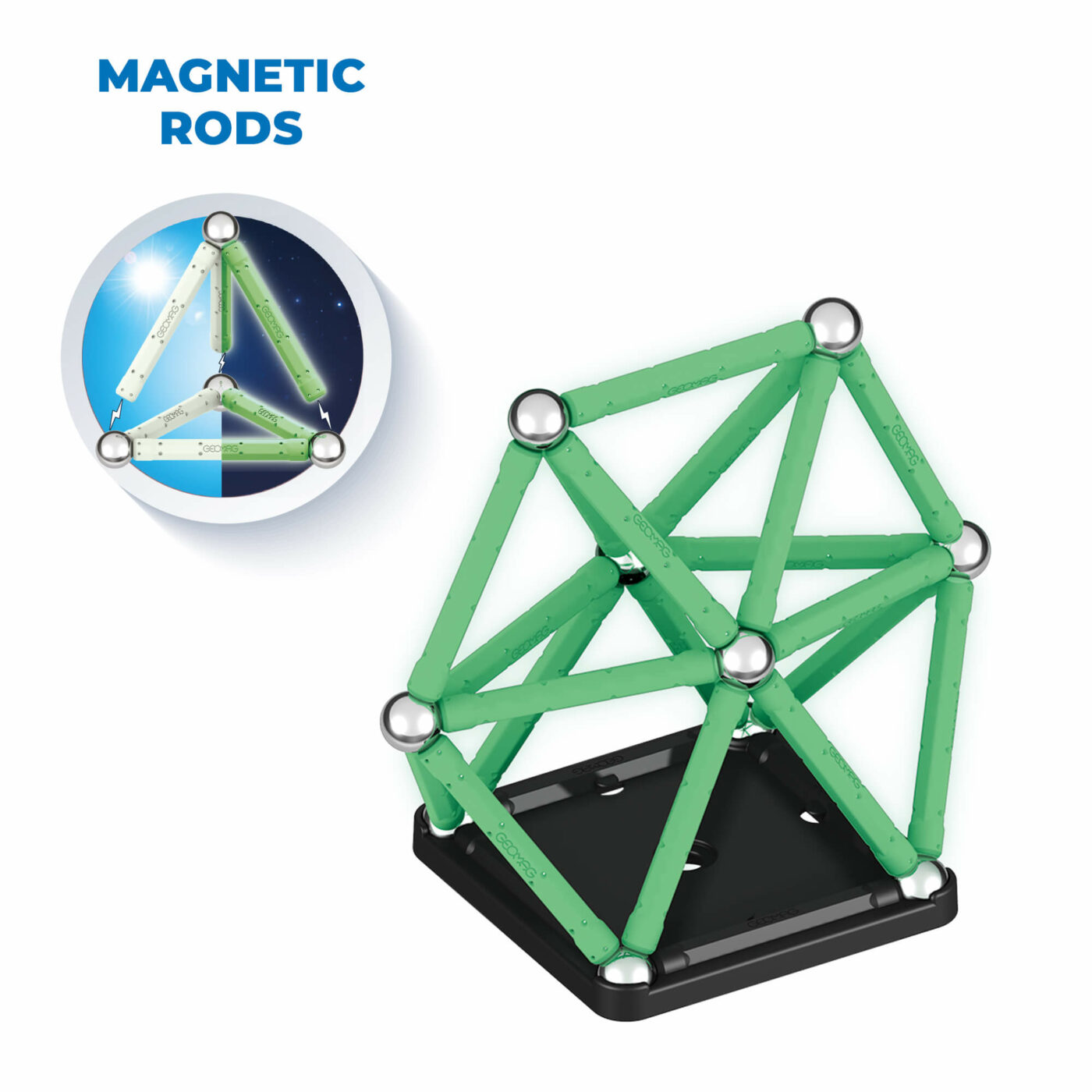 Geomag - Magnetic Construction Glow Recycled 42-1