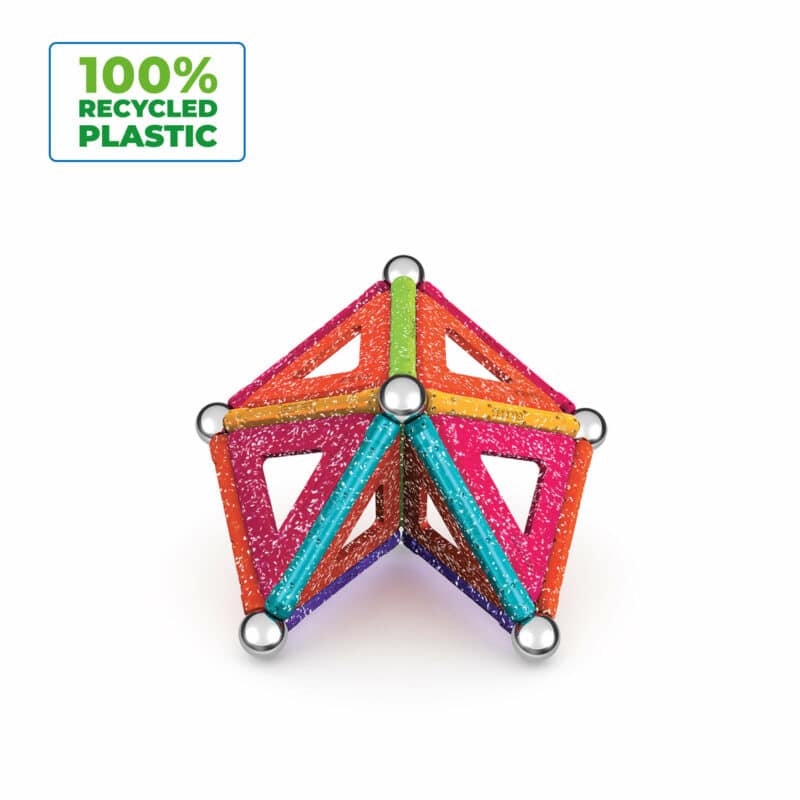Geomag - Magnetic Construction Glitter Recycled 35-4