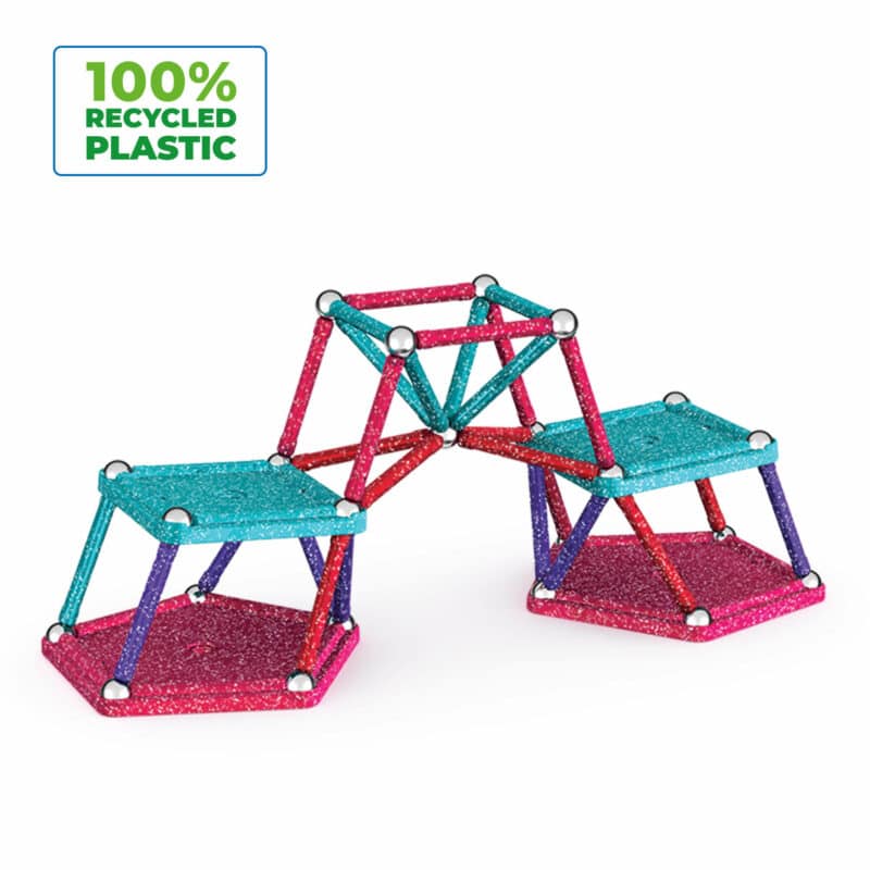 Geomag - Magnetic Construction Glitter Recycled 60-3
