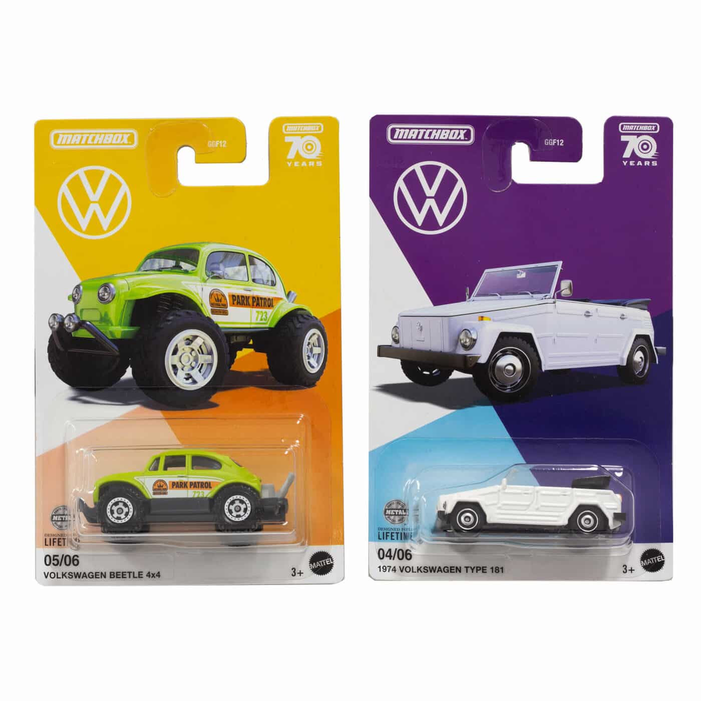 Matchbox 70 Years Volkswagen Collection of 2 Vehicle