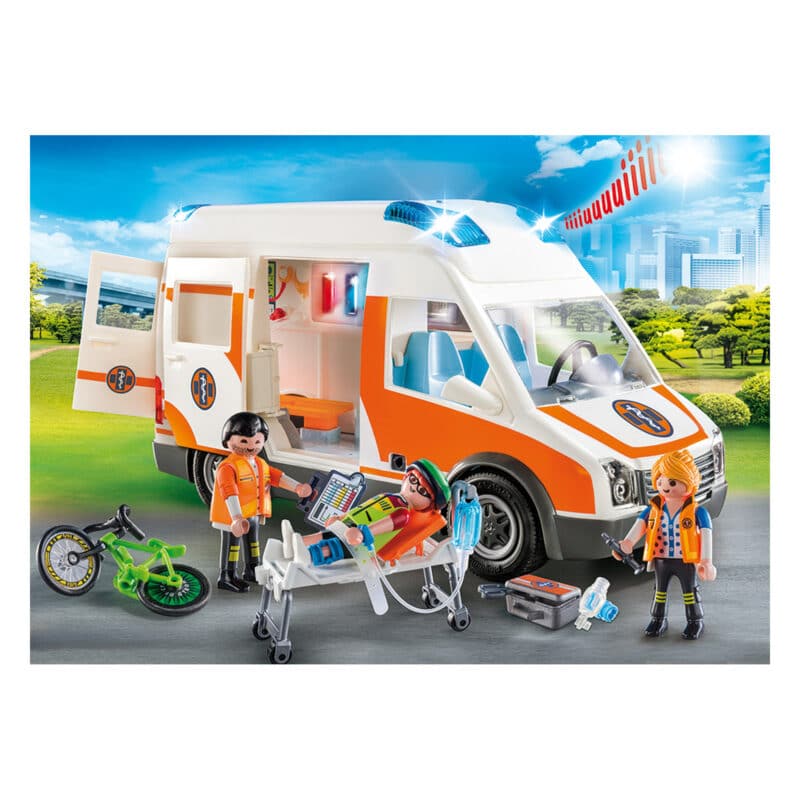 Playmobil - City Life Ambulance with Flashing Light 70049