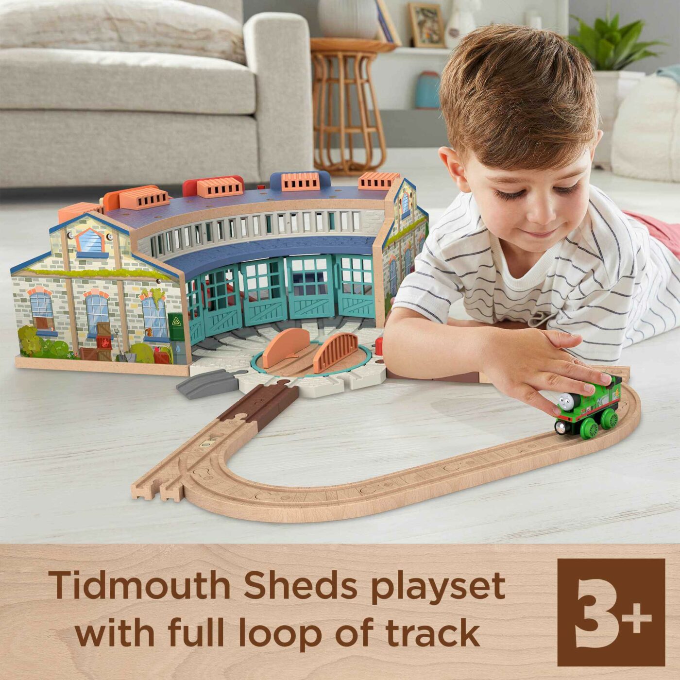 Thomas & Friends - Wooden Railway Tidmouth Sheds Starter Train Set