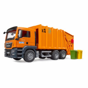 Bruder - 116 MAN TGS Rear Loading Garbage Truck Orange New 2023-1