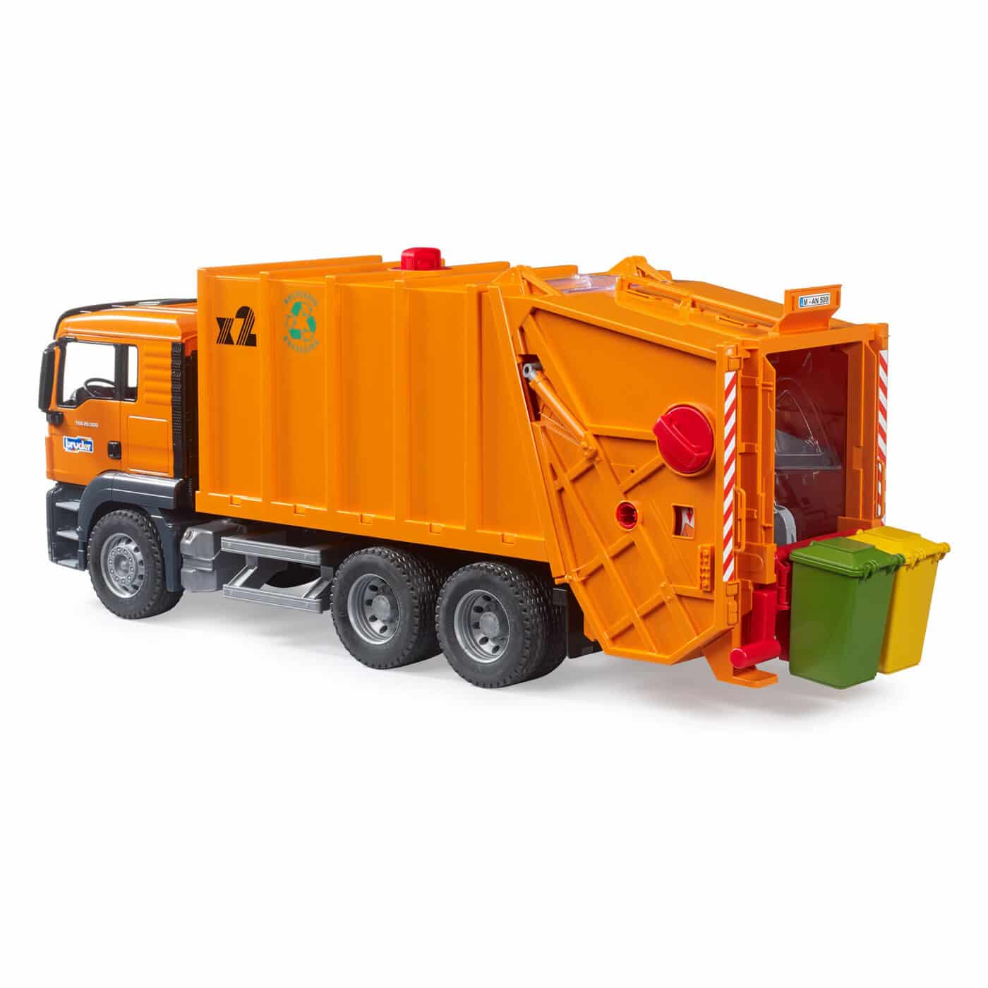 Bruder - 1:16 MAN TGS Rear Loading Garbage Truck Orange New 2023-2