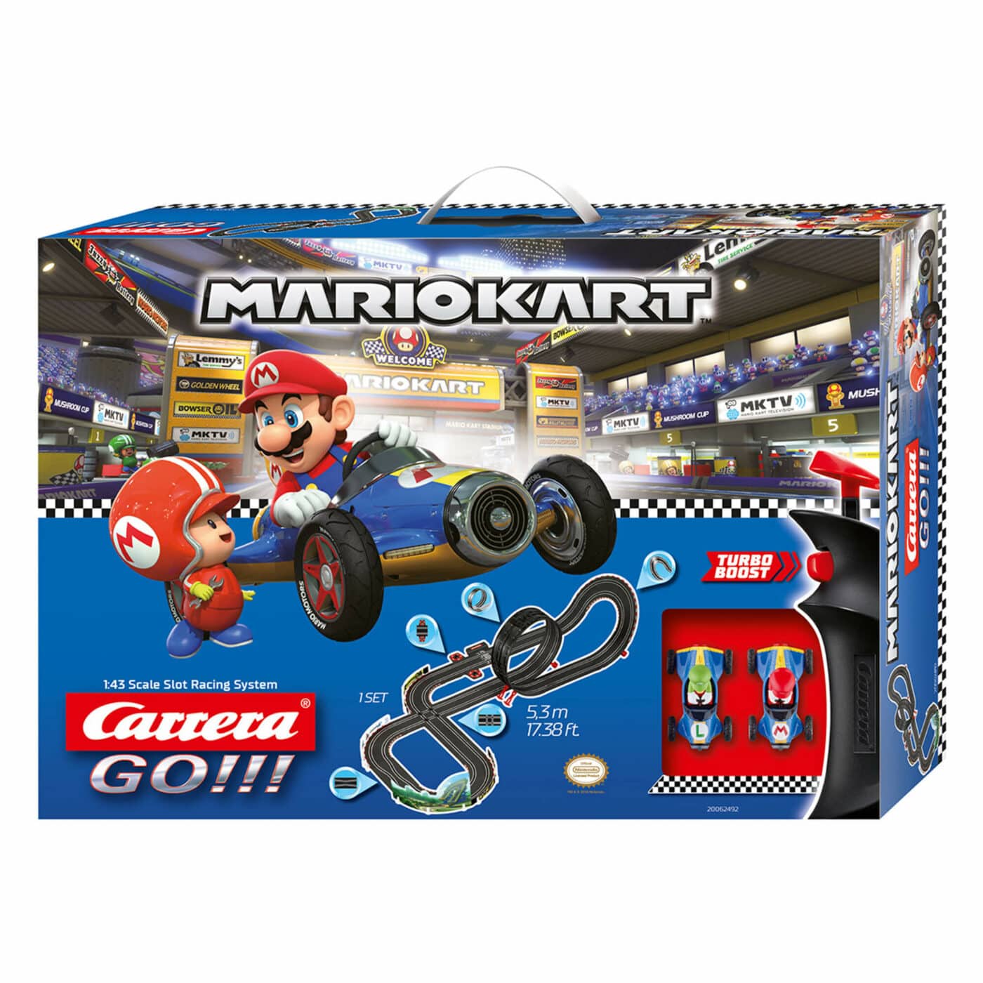 Voiture radiocommandée Mario Kart Mach 8 - CARRERA-TOYS - Mario