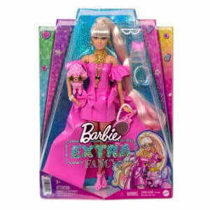 Barbie - Extra Fancy Doll in Pink Gown with Pet