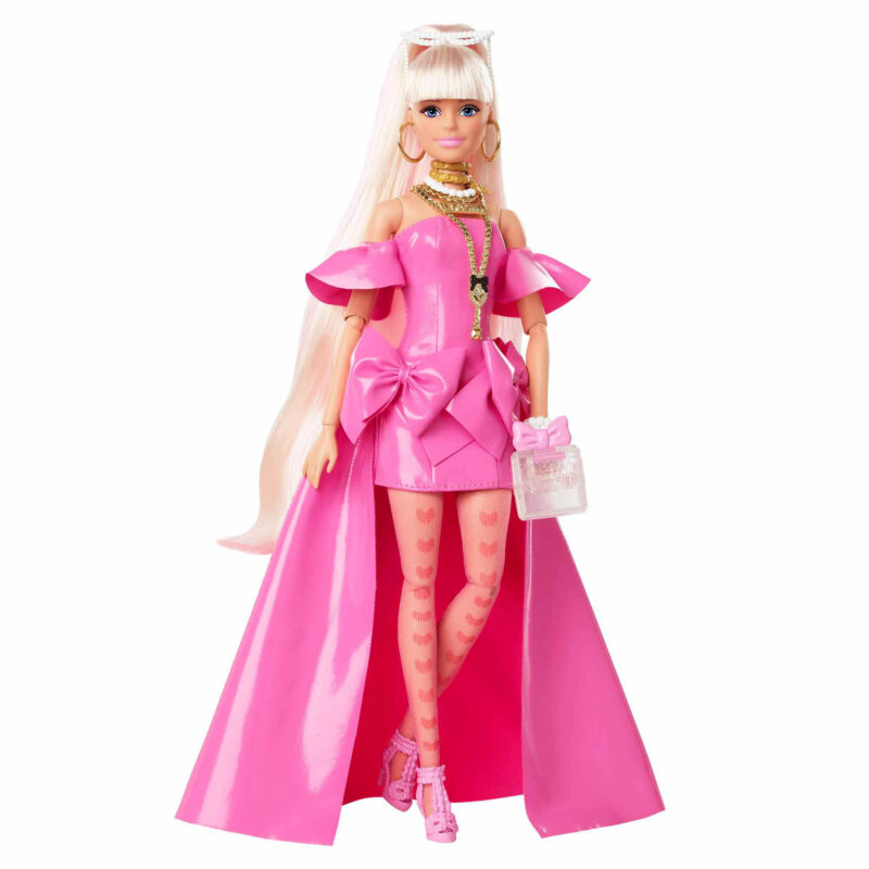 Barbie - Extra Fancy Doll in Pink Gown with Pet4