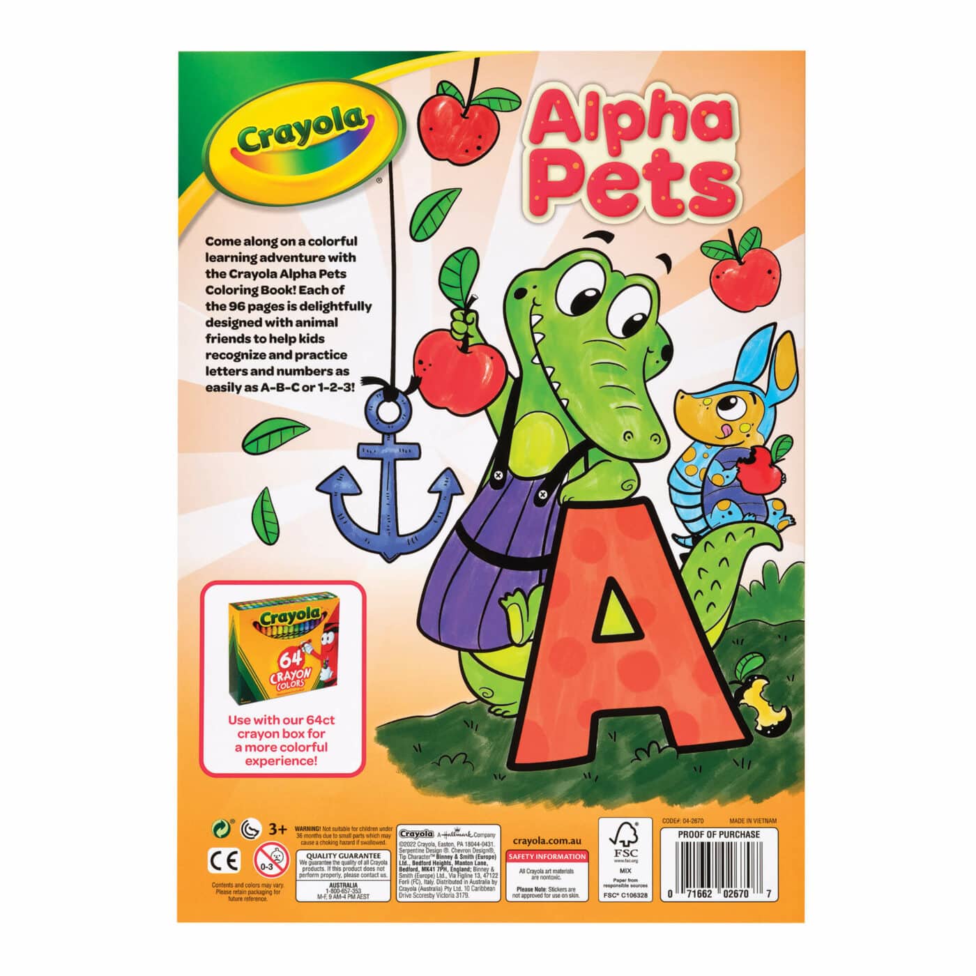 Crayola - Alpha Pets Colouring Book1