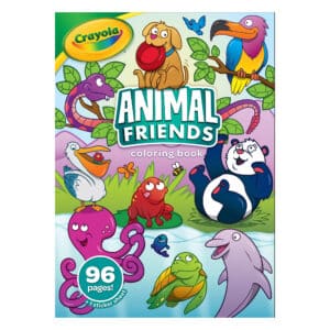 Crayola - Animal Friends Colouring Book with Stickers1