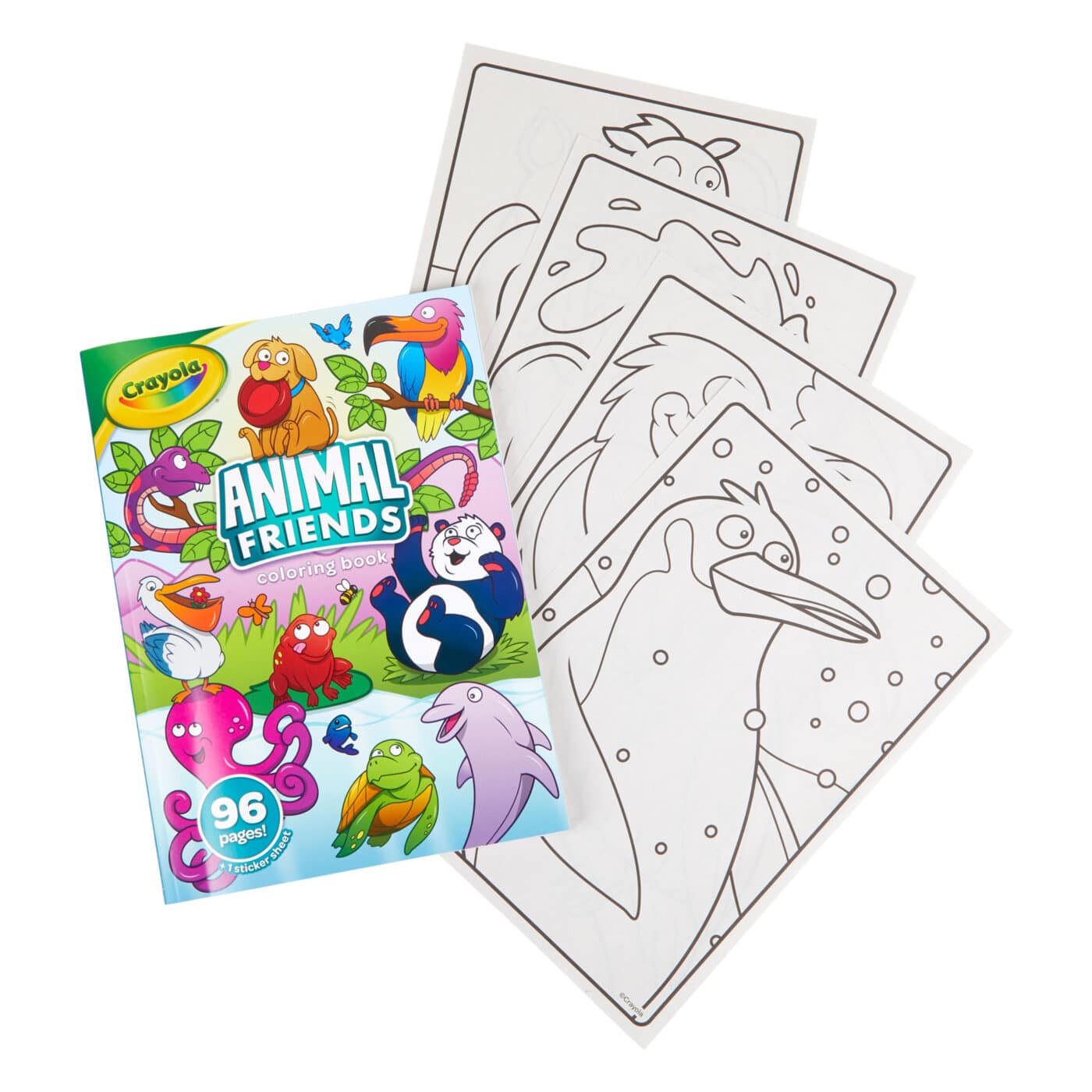 Crayola - Animal Friends Colouring Book with Stickers2
