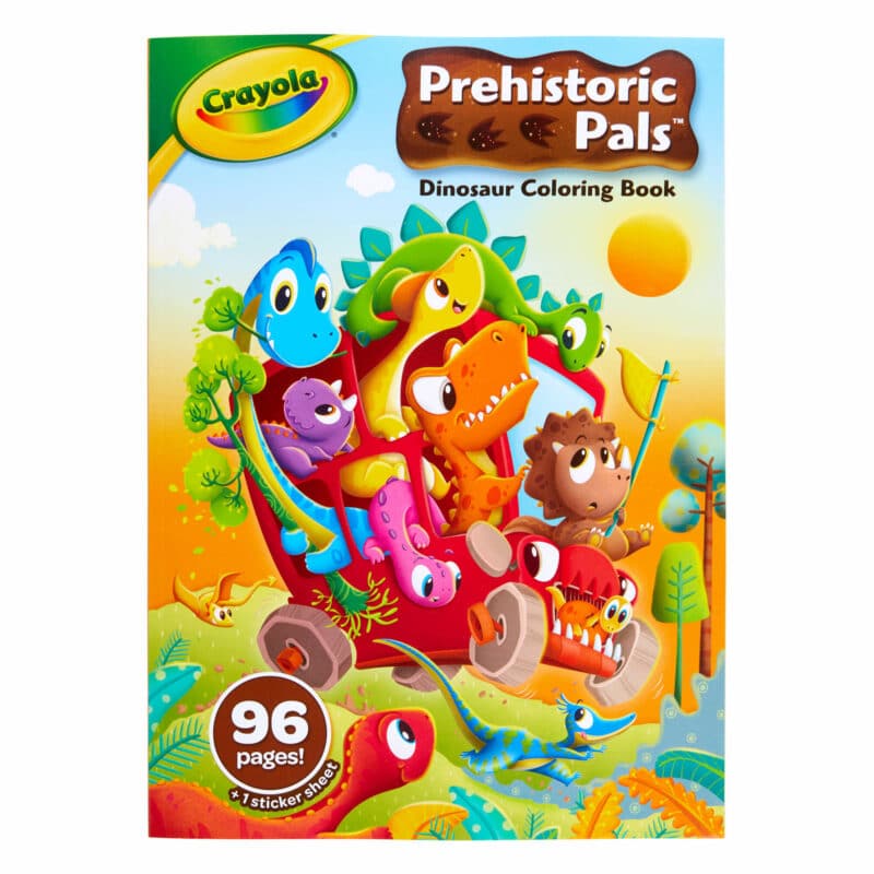 Crayola - Prehistoric Pals Dinosaur Colouring Book with Stickers1