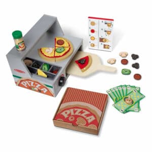 Melissa and Doug - Wooden Pizza Counter