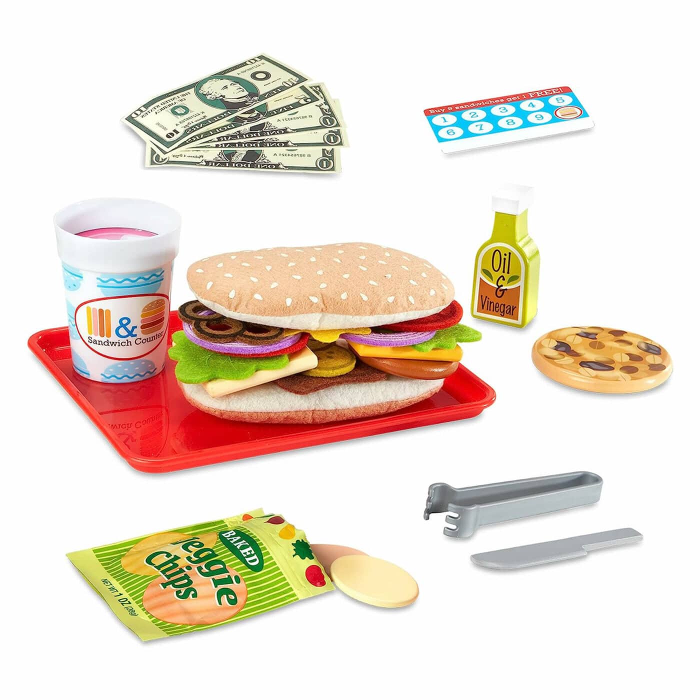 Melissa and Doug - Wooden Slice & Stack Sandwich Counter2