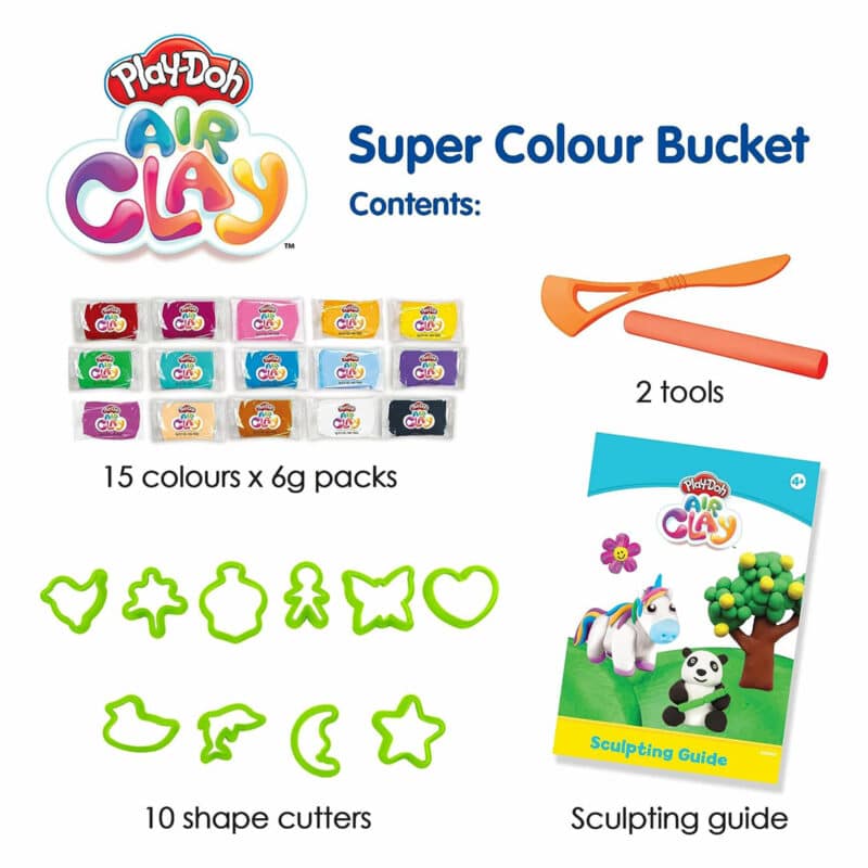 Play-Doh Air Clay - Super Colour Bucket1