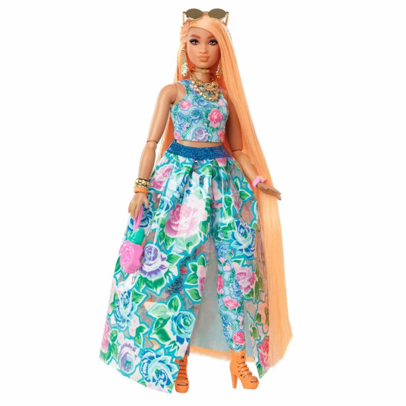 Barbie - Extra Fancy Doll in Floral Gown with Pet