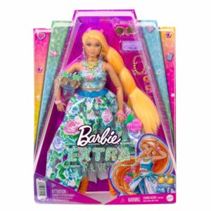Barbie - Extra Fancy Doll in Floral Gown with Pet4