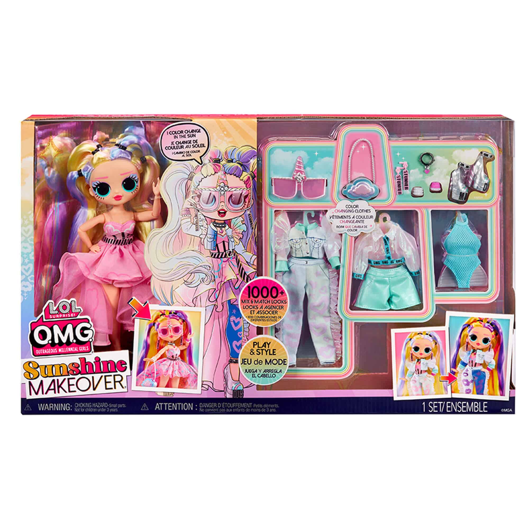 LOL Surprise OMG Sunshine Makeover Fashion Doll with Color