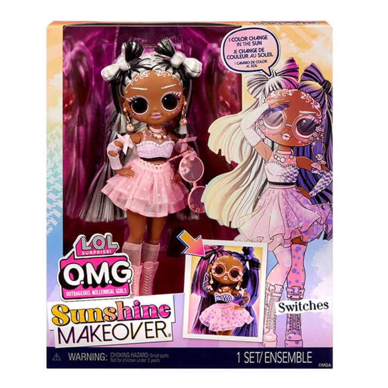LOL Surprise - OMG Sunshine Makeover Fashion Doll with Colour Change Surprises - Switches