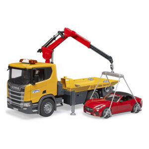 Scania Super 560R Tow truck with Light & Sound Module and BRUDER Roadster