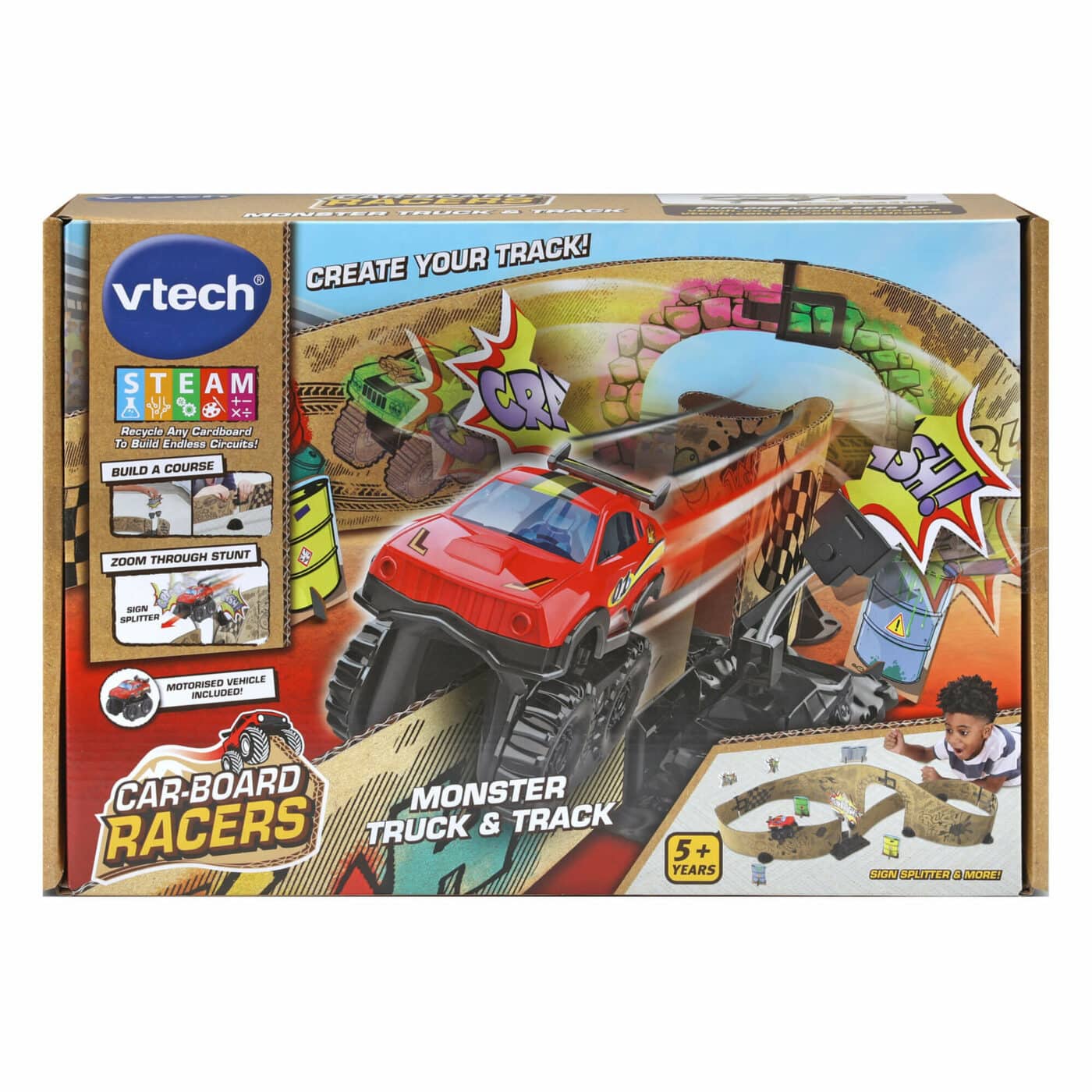 Vtech Car-Board Racers - Monster Truck & Track