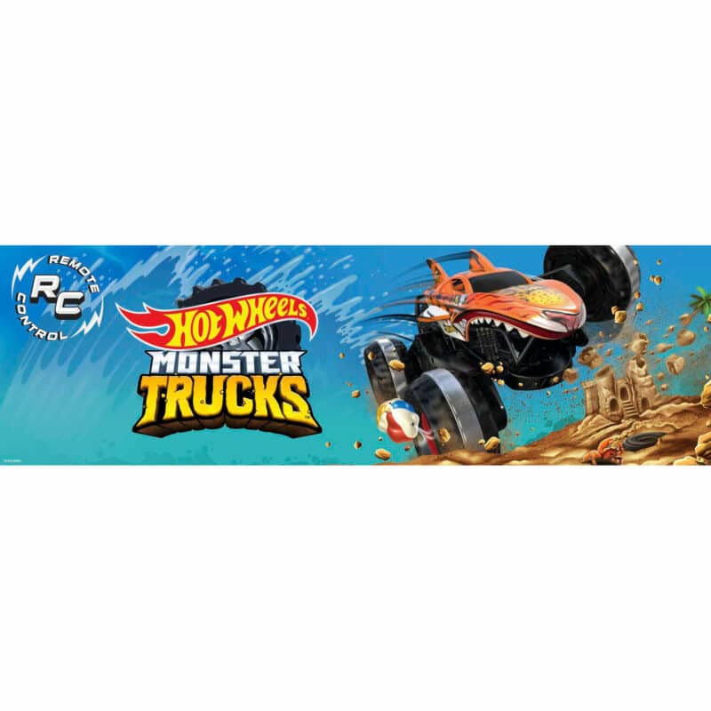Hot Wheels - Monster Trucks Unstoppable Tiger Shark RC Vehicle -life Box