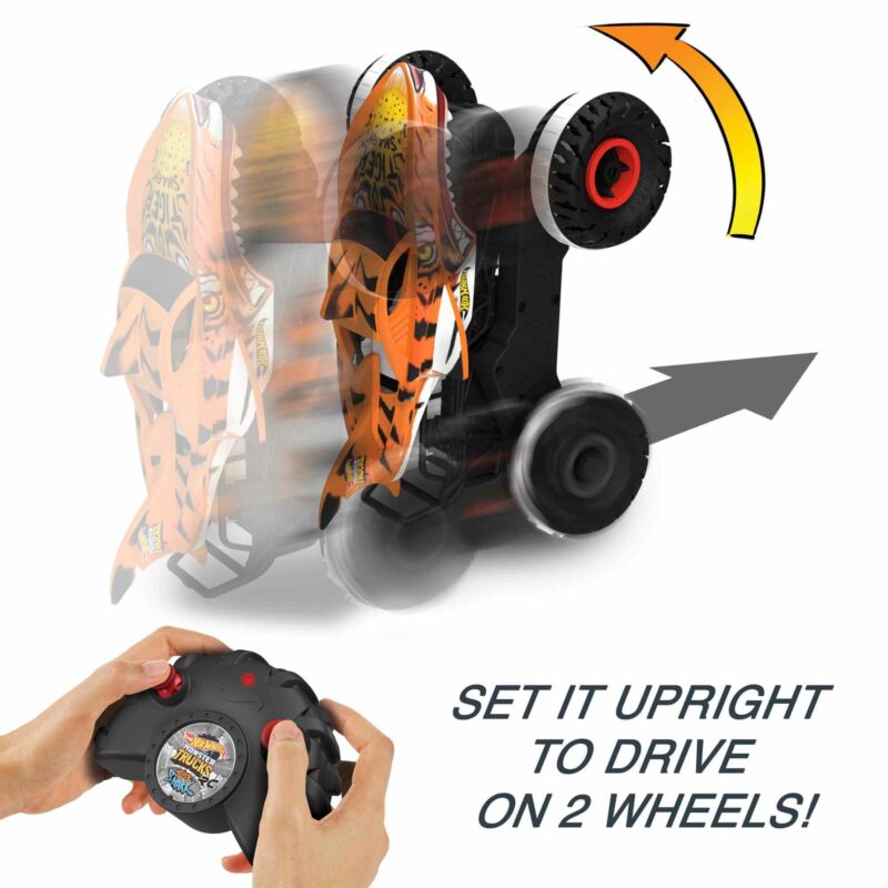 Hot Wheels - Monster Trucks Unstoppable Tiger Shark RC Vehicle -action 3