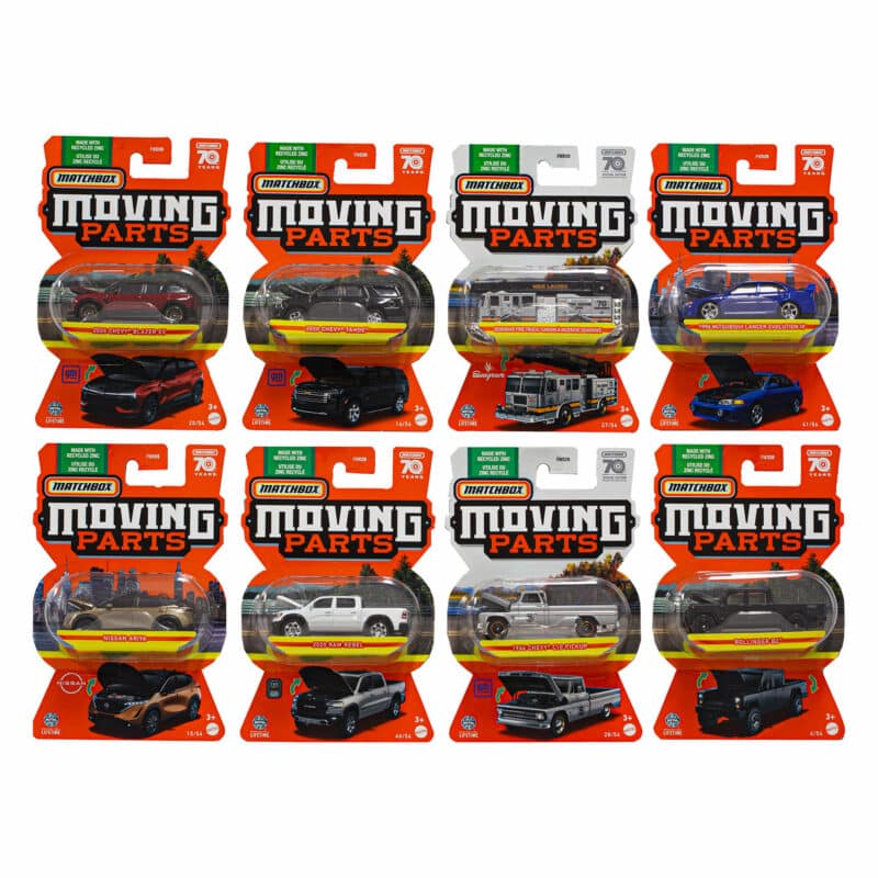 Matchbox Moving Parts - Collection of 8 - 2023