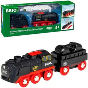 Brio - Battery-Operated Steaming Train - 3 Pieces