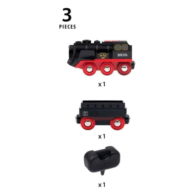 Brio - Battery-Operated Steaming Train - 3 Pieces2