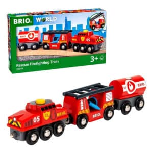 Brio - Rescue Firefighter Train - 4 Pieces