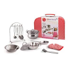 Cookware Play Set in Suitcase 13 Piece