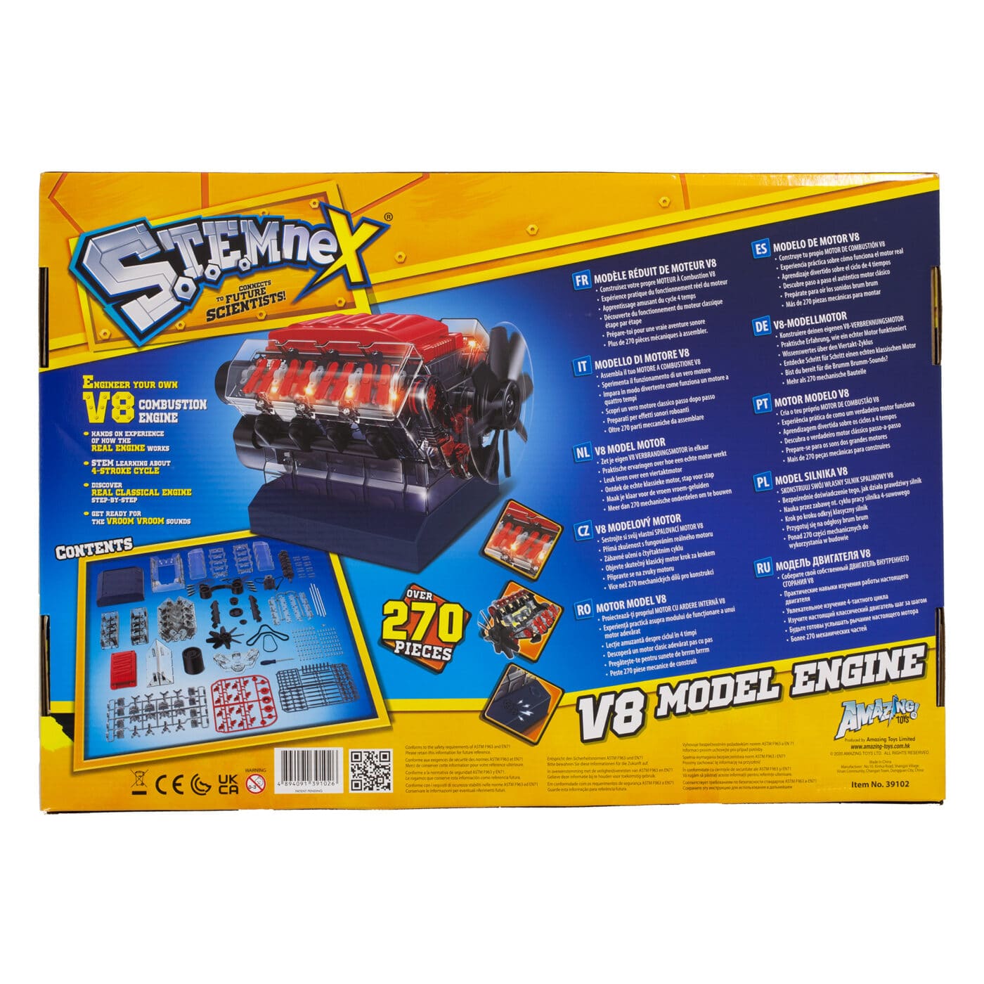 StemNex - Visible V8 Engine Model Kit-1