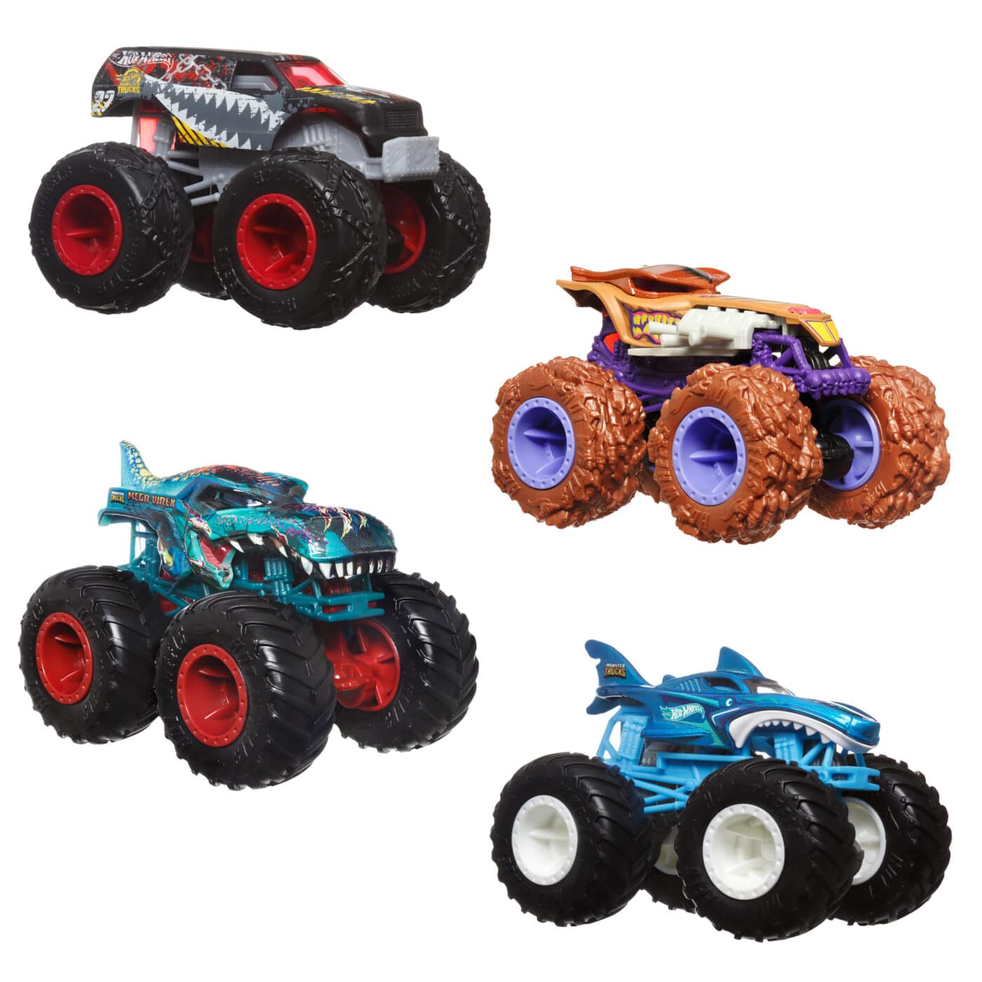 Hot Wheels - Monster Trucks 4 Pack 1:64 Assorted6