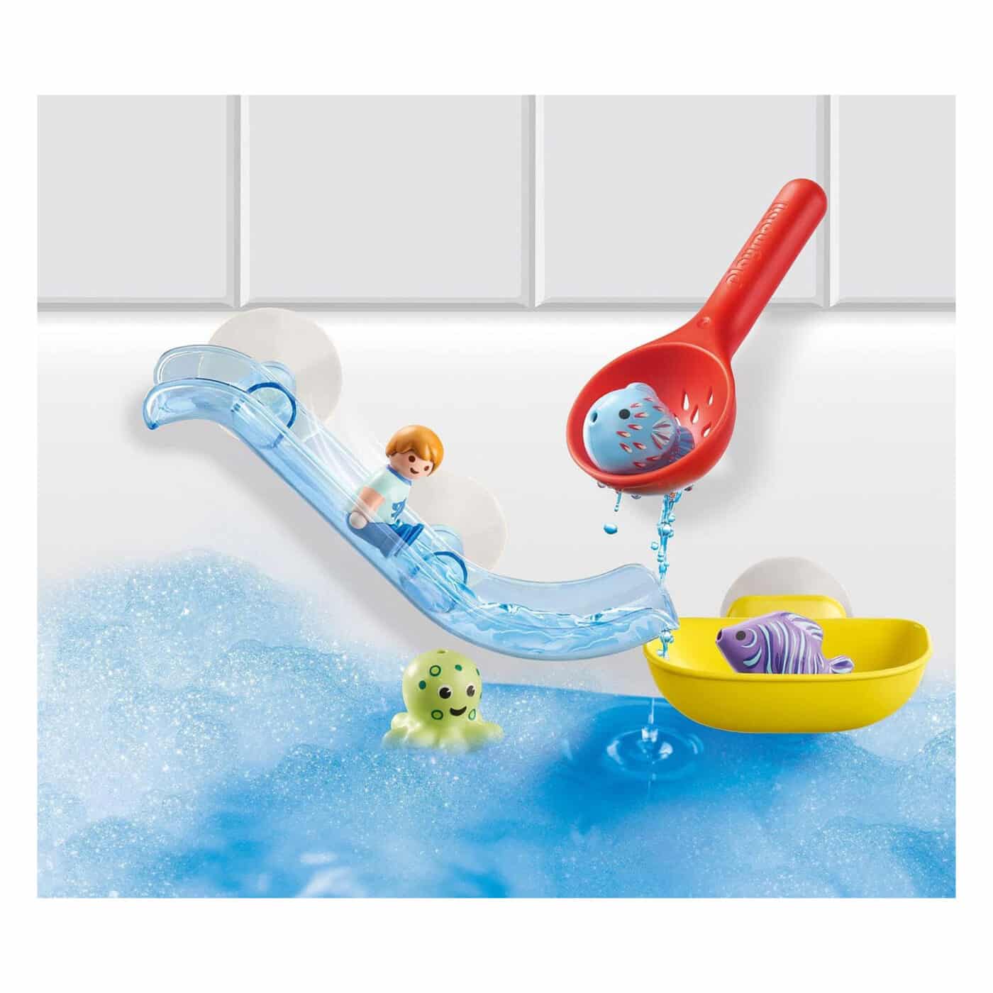 Playmobil 1.2.3 Aqua - Water Slide with Sea Animals 70637