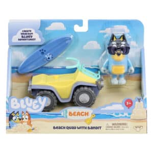 Bluey - Figure & Vhicle S9 - Beach Quad with Bandit