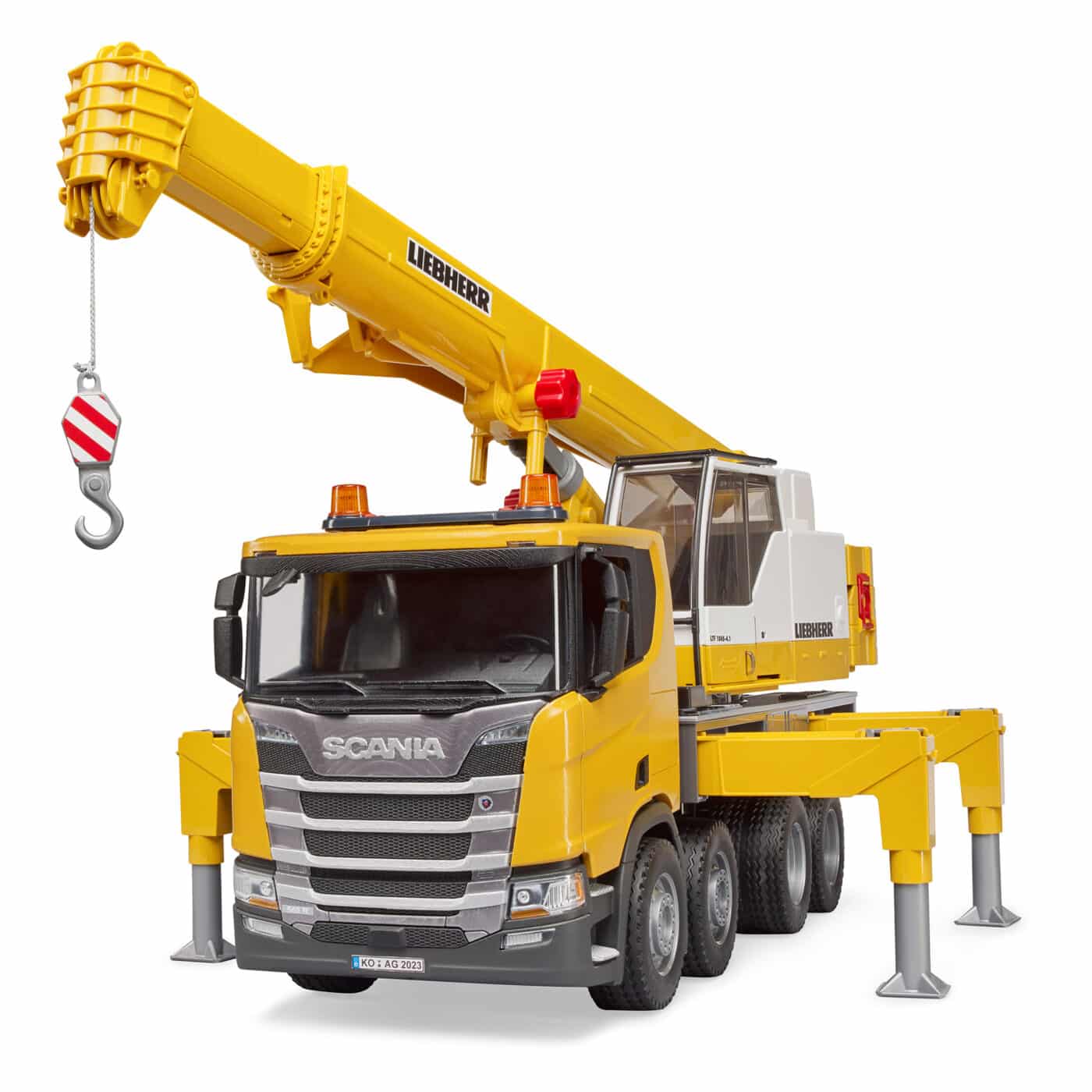 Bruder - Scania Super 560R Liebherr Crane Truck with Light and Sound-2