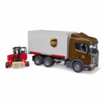 Bruder - Scania Super 560R UPS Logistics Truck with Forklift