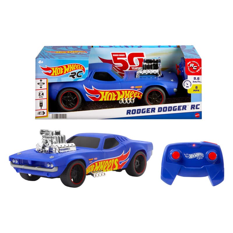Hot Wheels - 1:16 Scale RC Rodger Dodger Toy Car