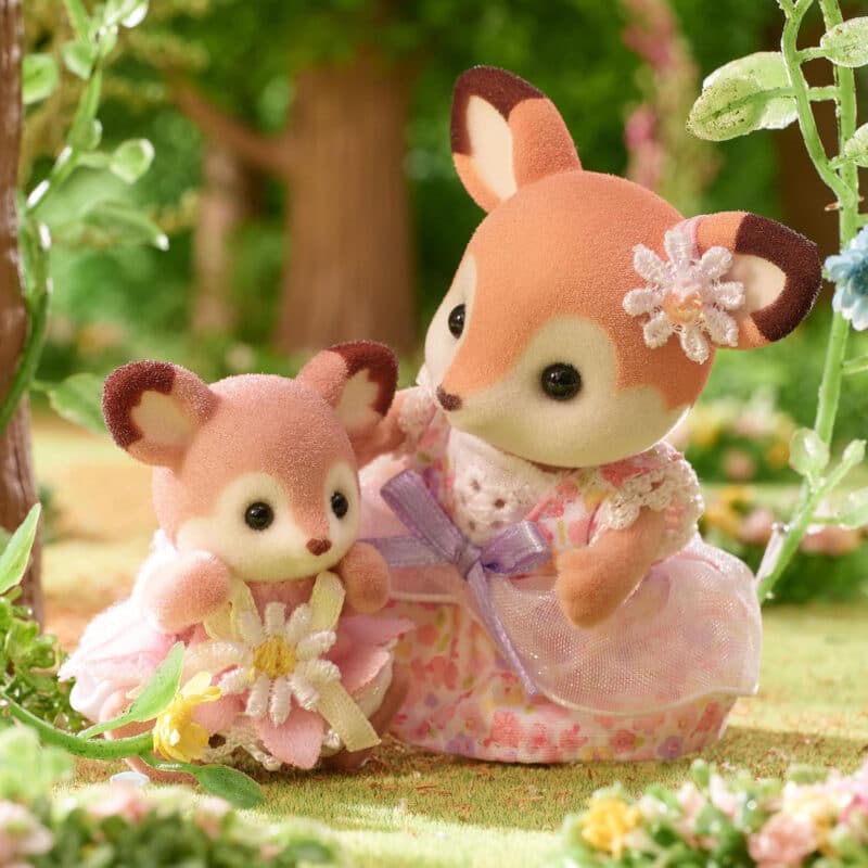 Sylvanian Families - Deer Babies Floral Swing Playset with Accessories1