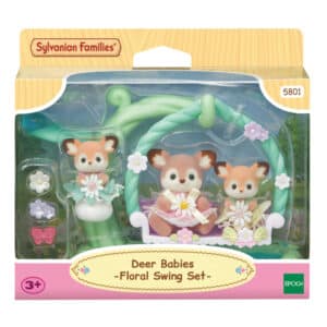 Sylvanian Families - Deer Babies Floral Swing Playset with Accessories7