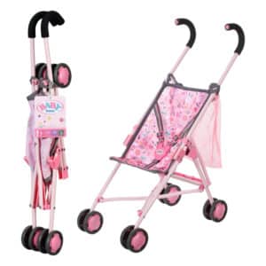 Baby Born - Stroller with Bag - Foldable Doll Pram for 36cm & 43cm Dolls