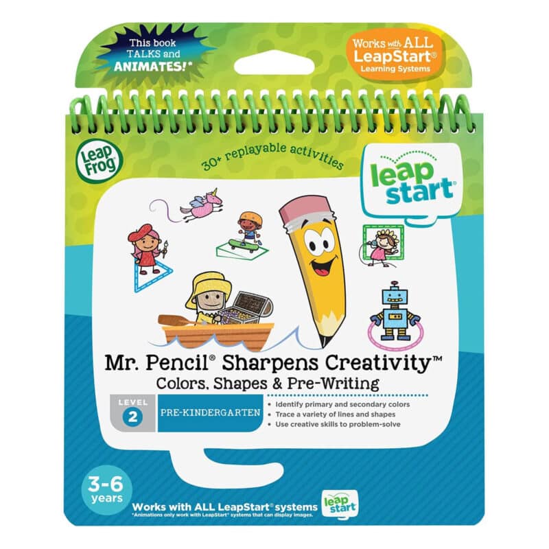 LeapFrog - LeapStart 3D Mr. Pencil Sharpens Creativity Book - Interactive Learning Book for Colours, Shapes and Pre-Writing