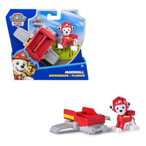 Paw Patrol Marshall action figure with red hoverboard airplane toy in original packaging for kids aged 3 and up.