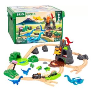 BRIO-Dinosaur-Deluxe-Set-45-Pieces-box-and-the-set