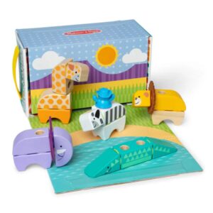 Melissa and Doug - Blockables Safari Play Set - box & pcs
