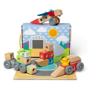Melissa and Doug - Blockables Vehicle Play Set-box & pcs