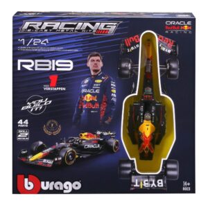 Bburago - 1:24 Red Bull RB19 2023 – Max Verstappen #1 Model Kit-front box