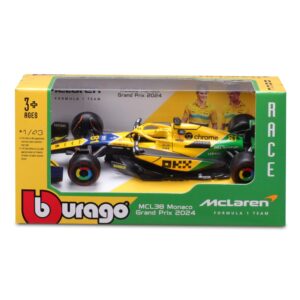Bburago - F1 1:43 McLaren 2024 #81 Piastri Senna Livery-box