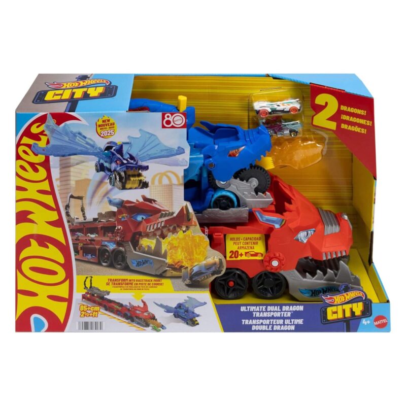 Hot Wheels - Ultimate Dual Dragon Transporter-in the box