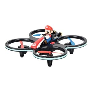 Carrera RC 2.4 GHz Mini MarioCopter drone featuring Super Mario figure on a quadcopter with four rotors